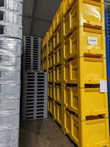 Gelbe Euro-Kunststoffpalettenbox-CTHE